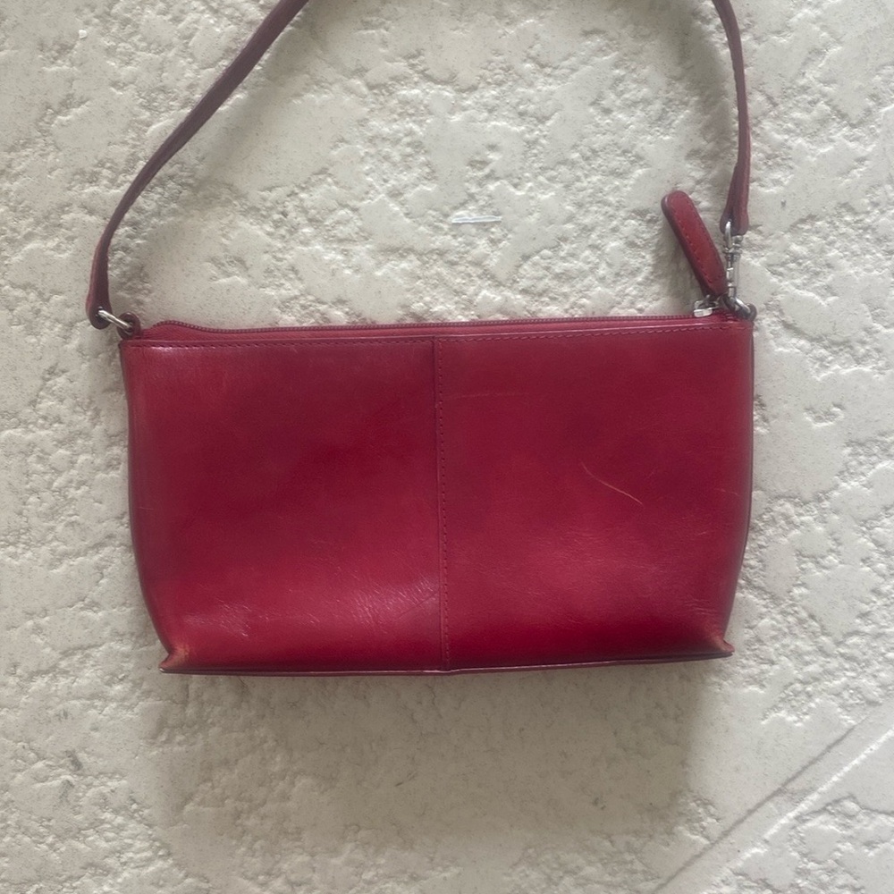 Indeed Boutique Elegant Red Leather Shoulder Bag - Picture 9 of 9